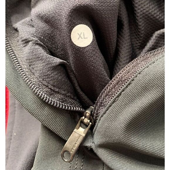 Lululemon Tactic black gray Warpstreme full Zip Performance TRACK JACKET men XL - Picture 4 of 7